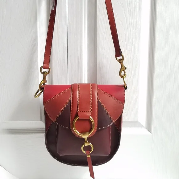 Frye colorblock saddle bag - Picture 3 of 10
